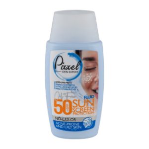 کرم ضد آفتاب بی رنگ پیکسل SPF50 مناسب پوست چرب حجم 50 میل