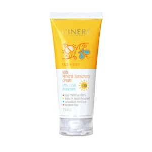 کرم ضد آفتاب کودک سینره SPF30 حجم 75 میلی لیتر