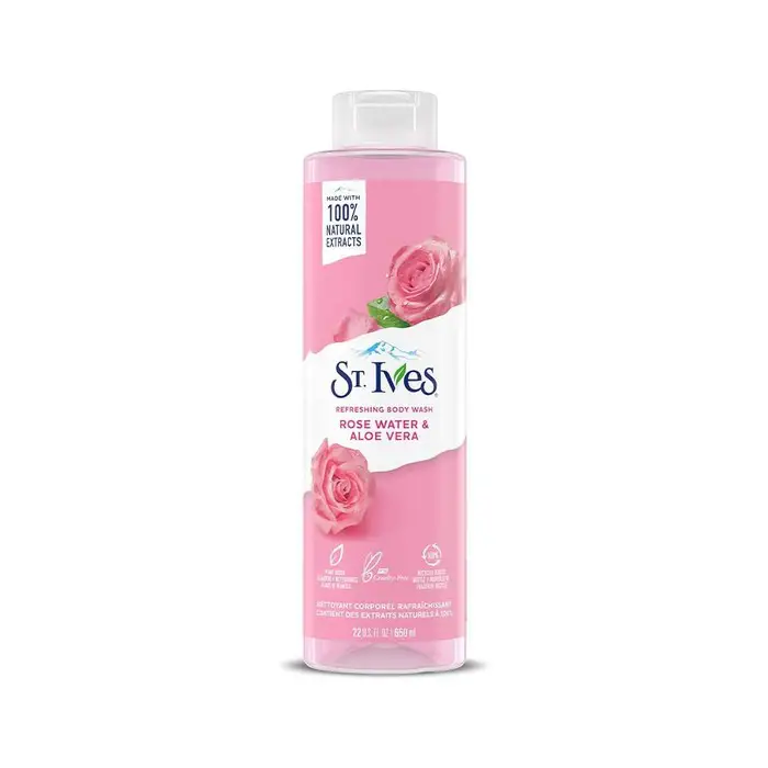 St.Ives-Energizing-Body-Wash-Rose-Water-Aloe-Vera-650ml St.Ives Energizing Body Wash Rose Water Aloe Vera 650ml