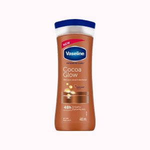 لوسیون بدن کاکائو وازلین مدل Cocoa Glow حجم 400 میل
